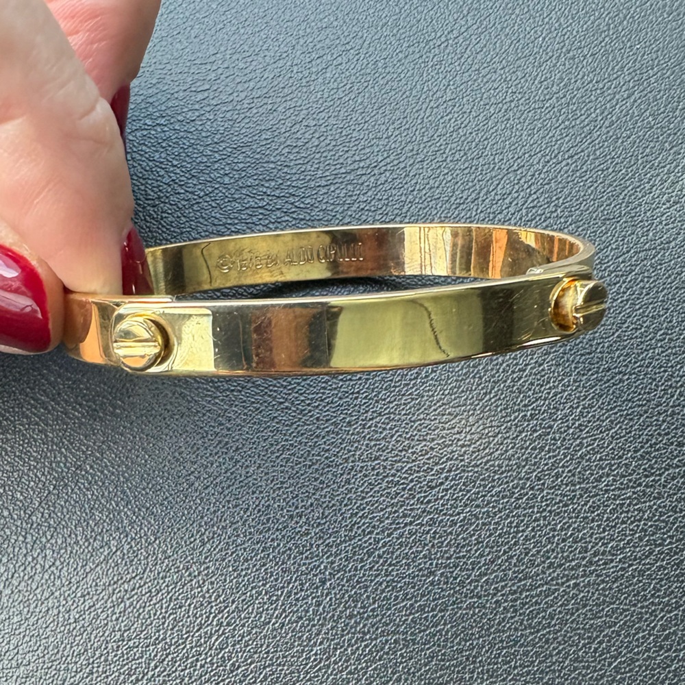 1976 Aldo cipullo Charles Revson gold plated bracelet by Cartier